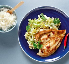 Τρώμε φιλέτα γλώσσας με τζίντζερ και κινέζικο λάχανο & συνοδεύουμε με ρύζι μπασμάτι; Σούπερ συνταγή!  - Κυρίως Φωτογραφία - Gallery - Video