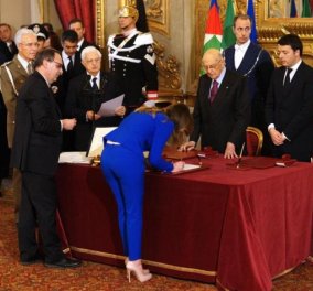 Top woman η 33χρονη Έλενα Μπόσκι, η νεότερη Ιταλίδα υπουργός Μεταρρυθμίσεων που αναστάτωσε με την εμφάνιση της στην ορκωμοσία της νέας κυβέρνησης (φωτό) - Κυρίως Φωτογραφία - Gallery - Video