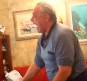 To βίντεο της ημέρας  - Ο 60χρονος κ. Προκόπης δίνει ρεσιτάλ και κάνει θραύση στο διαδίκτυο πανηγυρίζοντας την νίκη του Παναθηναϊκού επί του Ολυμπιακού! (βίντεο)  - Κυρίως Φωτογραφία - Gallery - Video