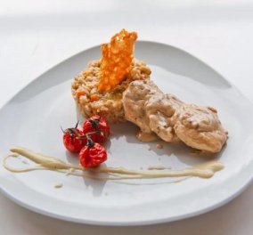 Κοτόπουλο εστραγκόν με ριζότο λαχανικών- Πεντανόστιμο πιάτο για το δείπνο μας έφτιαξε ο σεφ μας Βασίλης Παπαζαχαρίου - Κυρίως Φωτογραφία - Gallery - Video