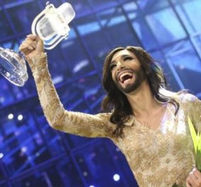 Eurovision: Η τραβεστί Conchita Thomas πήρε το 1ο βραβείο & η Αυστρία νίκησε μετά από 48 χρόνια - Νίκη της διαφορετικότητας και της ανεκτικότητας - 20η η Ελλάδα με το Rise Up & το τραμπολίνο - Κυρίως Φωτογραφία - Gallery - Video