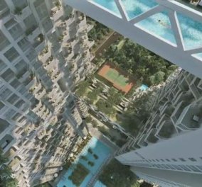 Εσείς θα κάνατε μπάνιο σε μια πισίνα που ενώνει δύο... ουρανοξύστες;;; (βίντεο) - Κυρίως Φωτογραφία - Gallery - Video