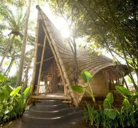 Σας ταξιδεύουμε στο Μπαλί, σε αυτά τα εκπληκτικά σπίτια από μπαμπού με μαγευτική θέα σε ποτάμια και τροπικά δάση-Δεν είναι τέλεια; (φωτό) - Κυρίως Φωτογραφία - Gallery - Video