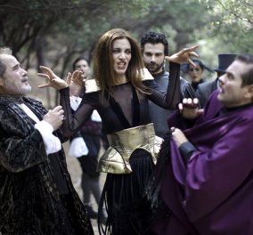 Η  Κατερίνα Λέχου φοράει μαύρα γκοθ κοστούμια & γίνεται «Στρίγγλα» στην διάσημη κωμωδία του Σαίξπηρ - Κυρίως Φωτογραφία - Gallery - Video