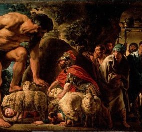 Επίκαιρος Greek Mythos με αλληγορίες: Όταν ο πολυμήχανος Οδυσσέας κοίμησε τον κύκλωπα Πολύφημο και τον άφησε τυφλό για να ξεγλιστρήσει έξω από τη σπηλιά δεμένος κάτω από τα πρόβατα!