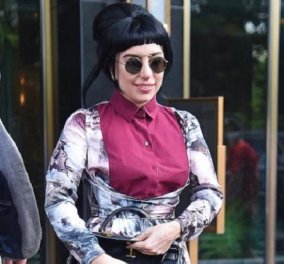 H Lady Gaga χαμηλοβλεπούσα σε απίστευτα καθωσπρέπει εμφάνιση και το κυριότερο: Μελαχρινή & αγνωρίστη! A my Lady Gaga μας έχεις καλομάθει σε extravaganzas (φωτο) - Κυρίως Φωτογραφία - Gallery - Video