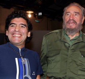 Συγχαρητήρια από τον Φιντέλ Κάστρο σε Ντιέγκο Μαραντόνα και Λιονέλ Μέσι 