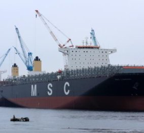 Good news: Στον Πειραιά το  «MSC London», μεγαλύτερο φορτηγό πλοίο που έχει δέσει σε ελληνικό λιμάνι (φωτό) - Κυρίως Φωτογραφία - Gallery - Video