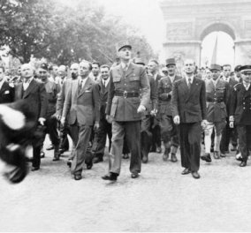 Vintage Story: Η ειρωνεία της ιστορίας - 26.8.1944: Πρίν από 70 χρόνια ο μεγάλος πολιτικός άνδρας, Σαρλ Ντε Γκωλ, έμπαινε θριαμβευτής στο ελεύθερο Παρίσι - 2014: Ο Φ. Ολάντ ζει τη μέγιστη ταπείνωση