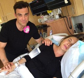 O Robbie Williams έγινε πατέρας και το διασκέδασε με τη γυναίκα του - Ανέβασε φωτογραφίες στο διαδίκτυο από την γέννα! (φωτο) - Κυρίως Φωτογραφία - Gallery - Video
