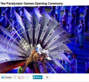 Οι καλύτερες στιγμές της τελετής έναρξης των Παραολυμπιακών! Υπέροχο slideshow! - Κυρίως Φωτογραφία - Gallery - Video