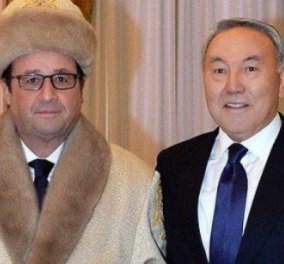 Smile: H φωτογραφία του Φρανσουά Ολάντ με γούνινο καπέλο & παλτό στο Καζακστάν άναψε το διαδίκτυο & τα shares! 