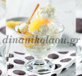 To πιο νόστιμο εξωτικό homemade frozen yogurt από την Ντίνα Νικολάου! Με ανανά & καρύδα!