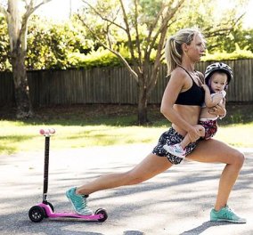 Την λένε Kimberley Welman και είναι η πιο fit μαμά στον κόσμο: Γυμνάζεται με όργανα το καρότσι και βαράκια τα μωρά της! (Φωτό - βίντεο)