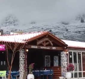 Απίστευτο: Χαλάζι στο κέντρο του Ηρακλείου Κρήτης & χιόνια στο Λασίθι μετά από... 20 χρόνια! (Βίντεο)