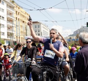 Make your day! Δείτε εικόνες & βίντεο από τον Ποδηλατικό Γύρο της Αθήνας - ρεκόρ με 10.000 στο πεντάλ 
