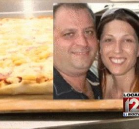 Αυτό το ζευγάρι πλήρωσε 98 ευρώ για να απολαύσει την αγαπημένη του πίτσα που ήρθε από 2.500 χμ μακριά!