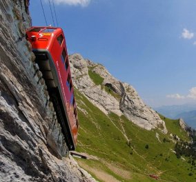 Ιδού το ξενοδοχείο με την πιο ''μαγική'' θέα στον κόσμο - Βρίσκεται στην Ελβετία & οι επισκέπτες του μεταφέρονται με σιδηρόδρομο