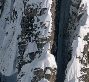 Το βίντεο που κόβει την ανάσα: Η πιο επικίνδυνη κατάβαση πλαγιάς με σκι που έχετε δει ποτέ! Αντέχετε;