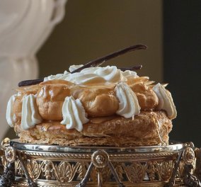Η ''βασίλισσα'' της ζαχαροπλαστικής η τούρτα Σεντ Ονορέ με την μαγική μπαγκέτα του μοναδικού Στέλιου Παρλιάρου! 