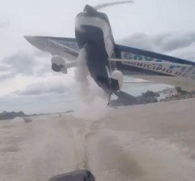 Το βίντεο που κόβει την ανάσα: Αεροπλάνο παραλίγο να συγκρουστεί με σκάφος