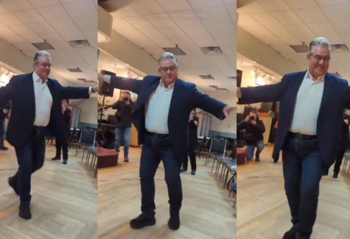 Viral η "βαριά" ζεμπεκιά του Δημήτρη Κουτσούμπα στη Νέα Υόρκη - Χόρεψε το «σαν απόκληρος γυρίζω» του Τσιτσάνη - Δείτε βίντεο