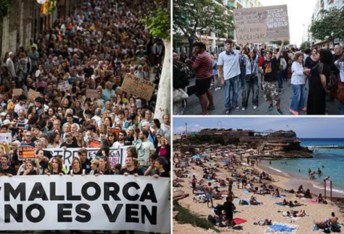 Μαγιόρκα: Διαδηλωτές φώναζαν & χλεύαζαν λουόμενους - «Οι τουρίστες έχουν καταλάβει την παραλία… για μια μέρα, θα την απολαύσουμε» (φωτό & βίντεο)