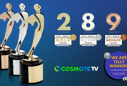 Cosmote TV: Διεθνής αναγνώριση με 19 βραβεία στα 45α Telly Awards - Για την πρωτότυπη προώθηση περιεχομένου, τη χρήση καινοτόμων τεχνολογιών & τη δημιουργική προσέγγιση σε εκπομπές και pop-up κανάλια !