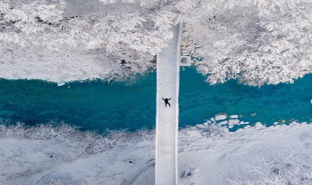 Φωτογραφία της Ημέρας: Ο εκπληκτικός Κώστας Σπαθής αιχμαλωτίζει τη μαγεία του χιονιού σε ένα συναρπαστικό κλικ - Πηγή: Spathumpa Instagram 