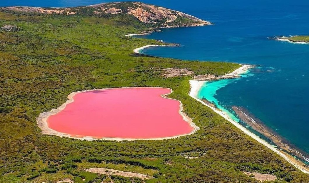 Φωτό ημέρας: Η πανέμορφη ροζ λίμνη – Ένα φοβερό κλικ/ Photo: Instagram - @_markfitz 