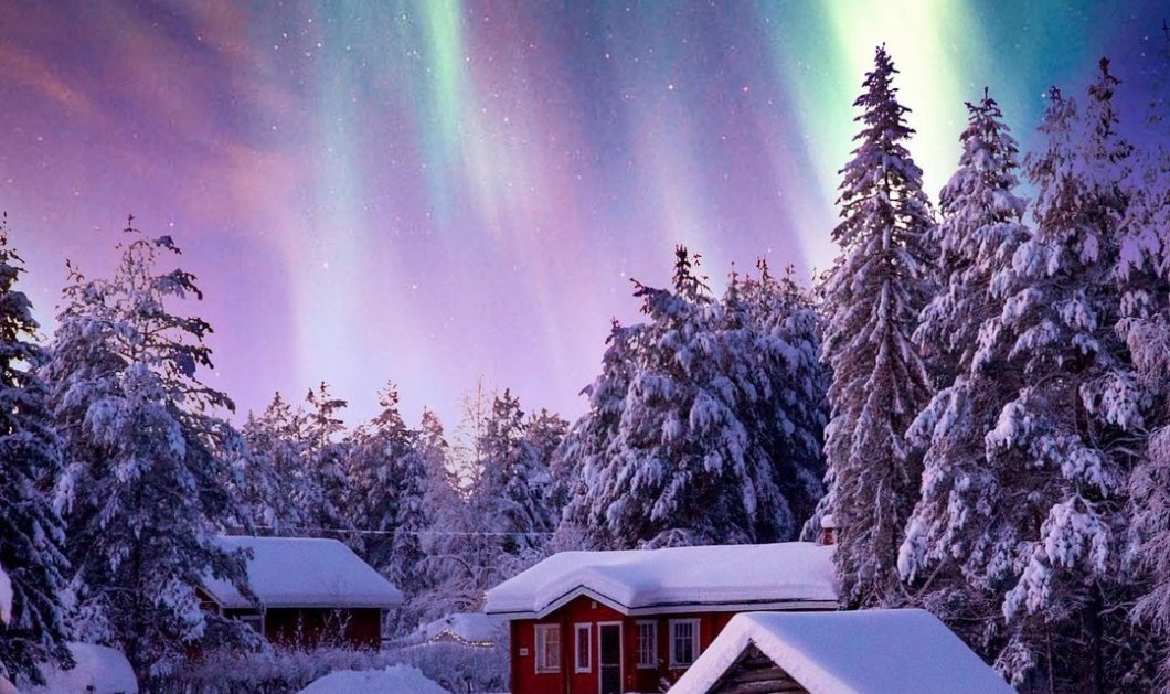 Φωτό ημέρας: Στη Φινλανδία ο χειμώνας θυμίζει παραμύθι/ Photo: @sennarelax/ instagram