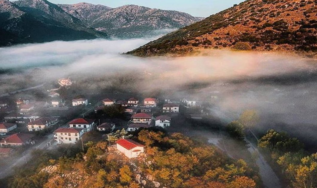 Πάος Αχαΐας: Ένας μικρός, θαυμάσιος οικισμός σε μία τρομερή λήψη (Φωτό: @achaea_gr)