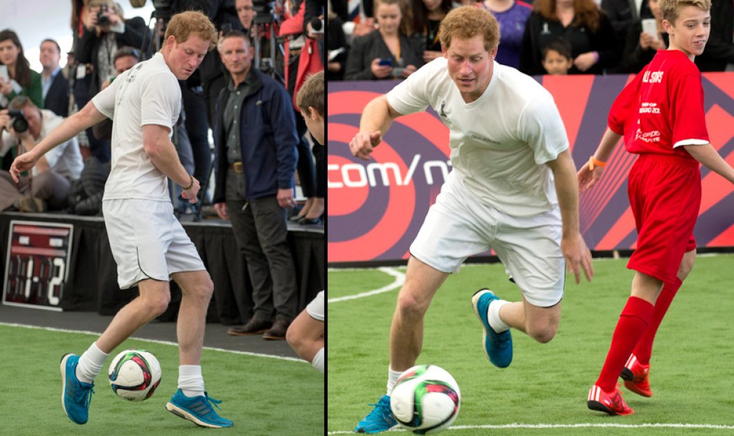 18/5/2015 - Tις ικανότητες του και στο ποδόσφαιρο έδειξε ο Πρίγκιπας Χάρυ κατά την επίσκεψη του στη Ν. Ζηλανδία - Picture: Arthur Edwards/Getty Images