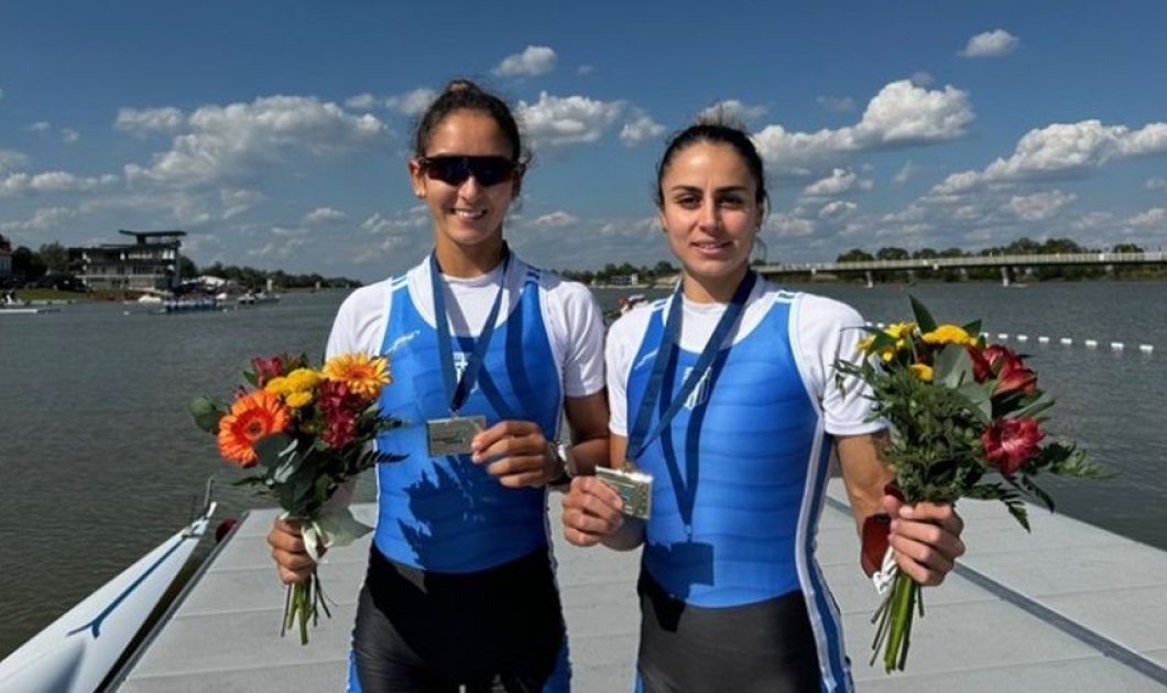 Topwomen η Ζωή Φίτσιου & η Μιλένα Κοντού - Κατέκτησαν το ασημένιο μετάλλιο στο διπλό σκιφ ελαφρών βαρών