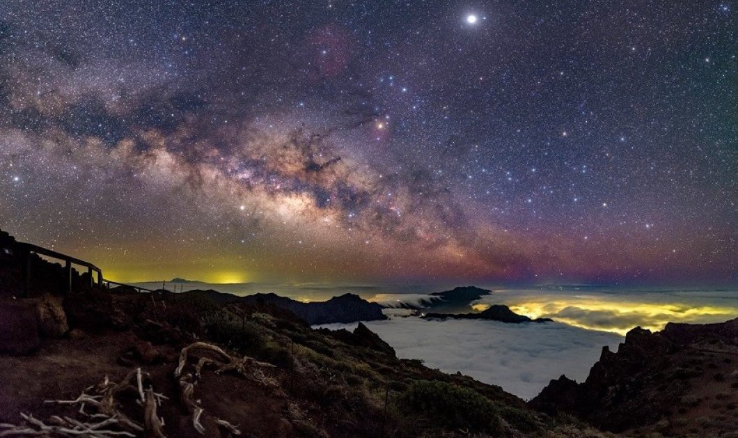 Φωτό ημέρας το Milky Way & ο έναστρος ουρανός - το μαγικό κλικ του @babaktafreshi από τα Κανάρια