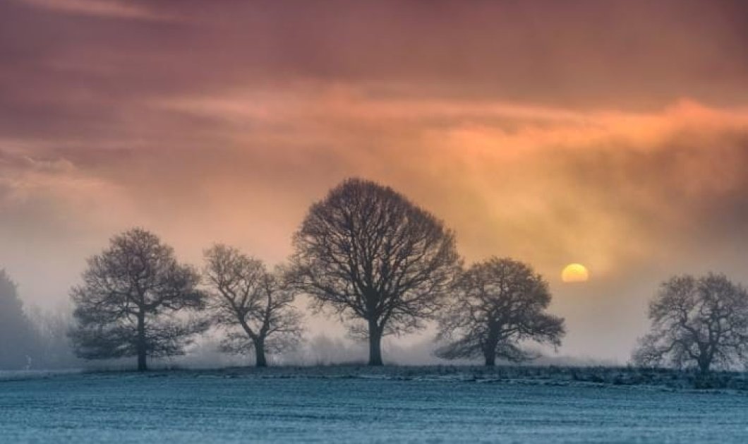 Ανατολή του ηλίου πάνω από το Flecknoe, Warwickshire/ Picture: Hamish Scott- Brown