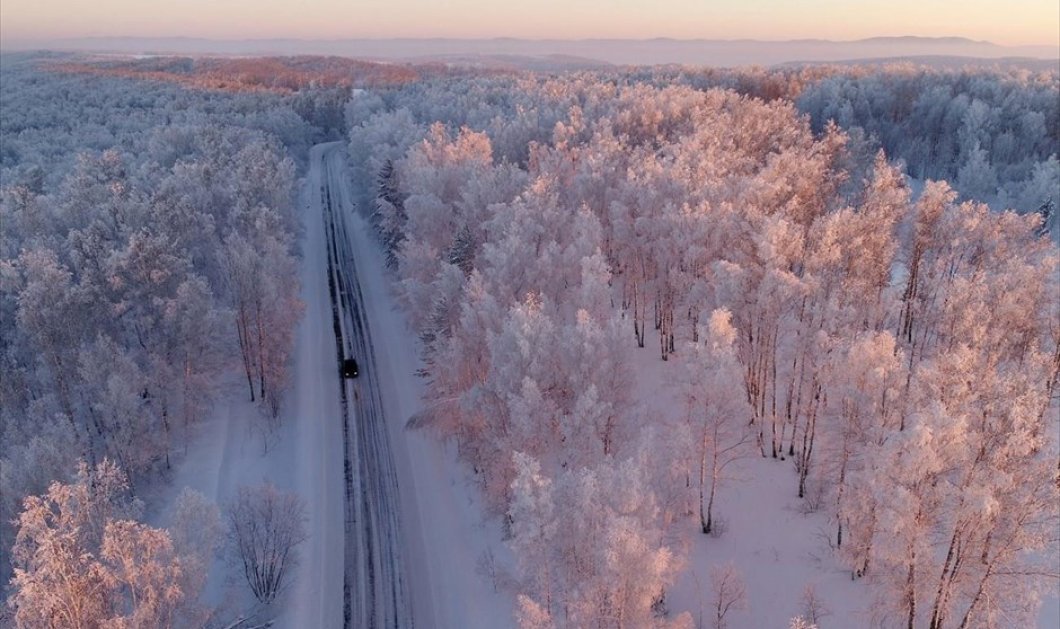 Ηλιοβασίλεμα στη Σιβηρία - Φωτογραφία: REUTERS / ILYA NAYMUSHIN