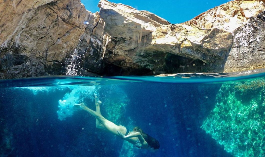 Φωτό ημέρας το υπέροχο καταγάλανο φωτογραφικό κλικ της @katerinakatopis από την Ίο/ Photo: Instagram - @katerinakatopis