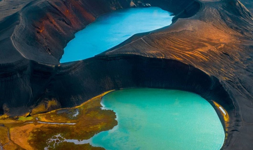 Φωτό ημέρας: Ισλανδία, η χώρα των εκπλήξεων – Πανέμορφες ηφαιστειακές λίμνες/ Photo: Instagram – @mblockk
