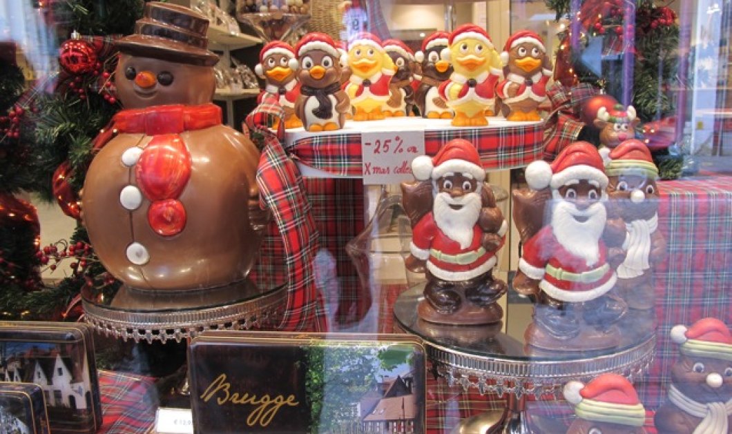 01/12/2014 - Η πιο νόστιμη χριστουγεννιάτικη βιτρίνα - Βελγικές σοκολάτες, αγιοβασιλάκια και παπάκια που... ντρέπεσαι να τα φας! Φωτό: Reuters