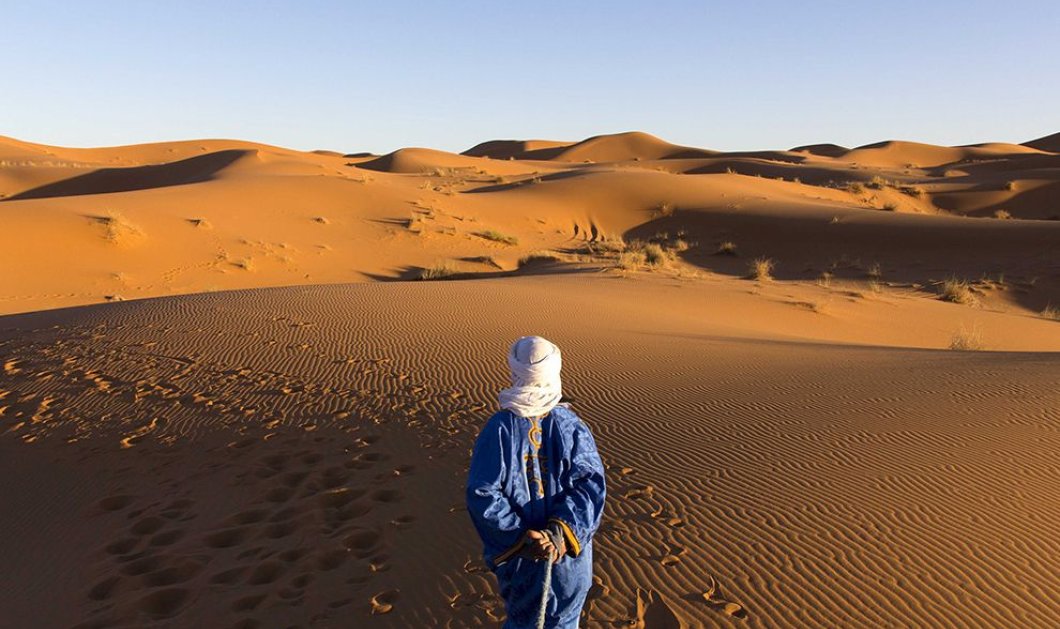 Ένα συγκλονιστικό τοπίο στην έρημο του Μαρόκου & ένα Βέρβερο ξεναγό από το National Geographic 