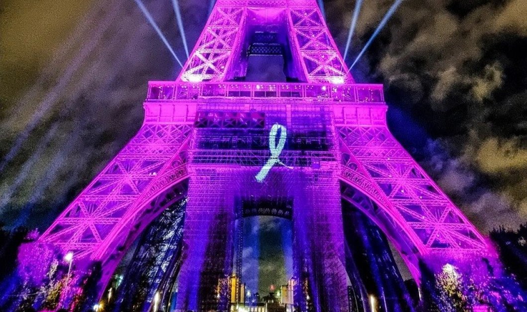 Φωτό ημέρας: Στα ροζ ο Πύργος του Άιφελ για τον καρκίνο του μαστού - μήνας πρόληψης ο Οκτώβρης @un_barbu_a_paname