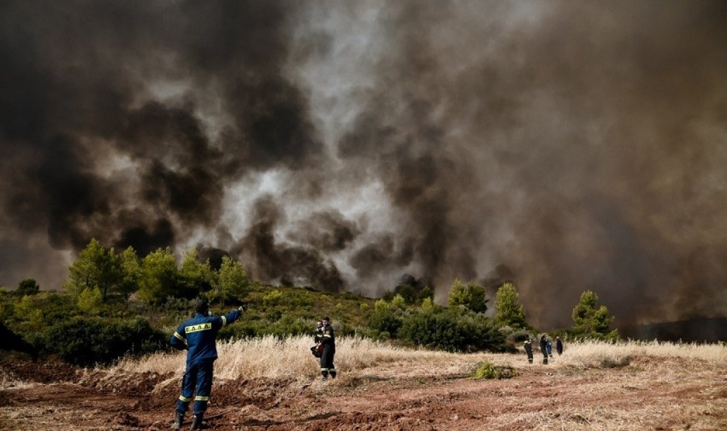 Φωτό ημέρας από την πυρκαγιά στην Βορειοανατολική Αττική: Ο νους δεν «χωράει» την καταστροφή /Eurokinissi-Μιχάλης Καραγιάννης