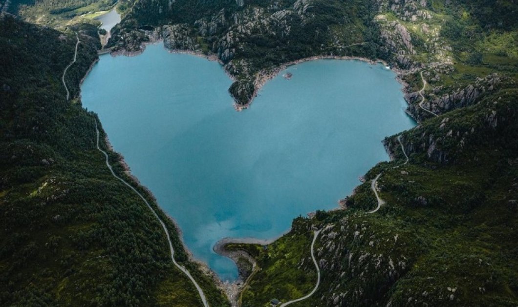 Φωτό ημέρας από τον @kuhrmarvin και τη Νορβηγία - όταν η φύση «ζωγραφίζει» καρδιές!