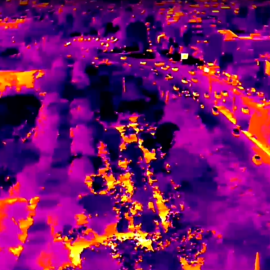 Θερμική κάμερα καταγράφει εντυπωσιακές εικόνες του καύσωνα - Δείτε βίντεο με τη «κατακόκκινη» Αθήνα